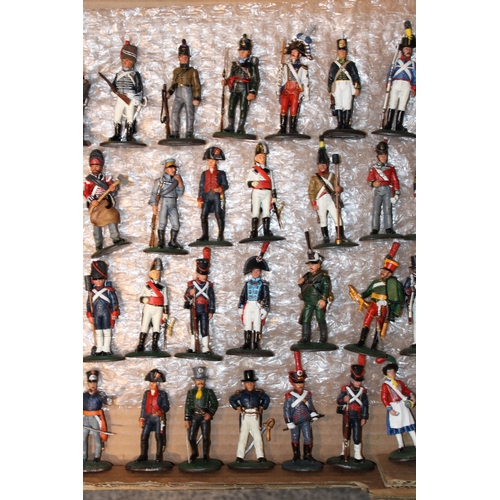 98 - A collection of 'Del Prado' painted metal military figures, 1:72 scale figures, to include soldiers ... 