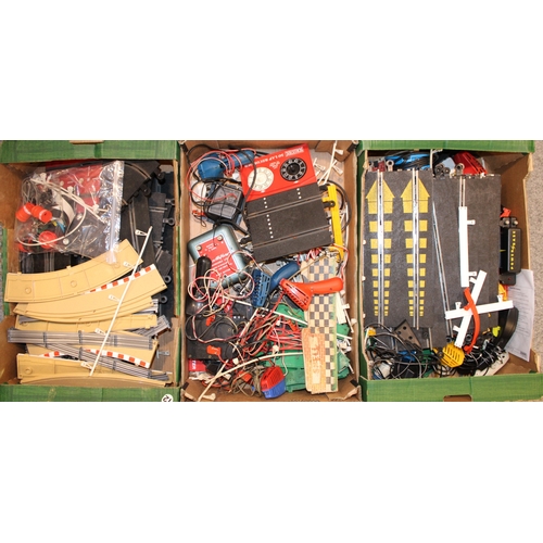 1168 - Large quantity of vintage Tri-ang Scalextric to include track accessories and other similar items.