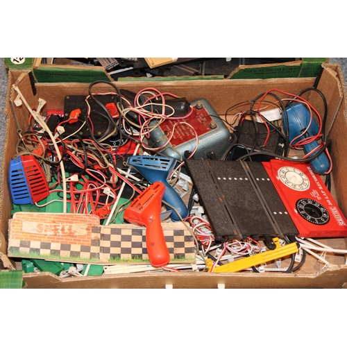 1168 - Large quantity of vintage Tri-ang Scalextric to include track accessories and other similar items.