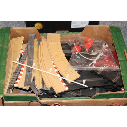 1168 - Large quantity of vintage Tri-ang Scalextric to include track accessories and other similar items.