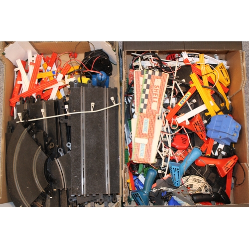 1169 - Large quantity of vintage Tri-ang Scalextric to include track accessories and other similar items.