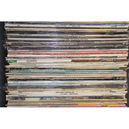 1173 - Large box of LP's including artists such as Nina Simone, Leonard Cohen, Blue Oyster Cult and many mo... 