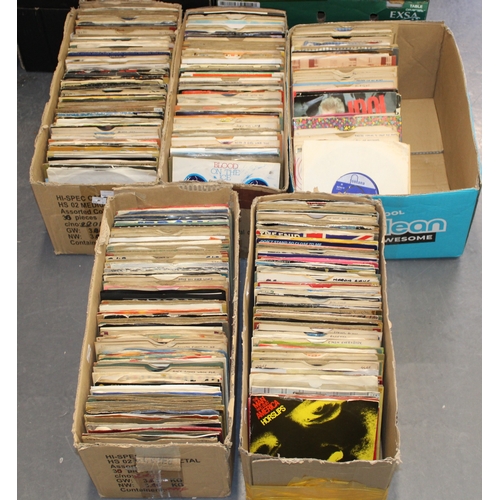 1174 - Five boxes of 45rpm singles with many unusual and rarely seen titles.