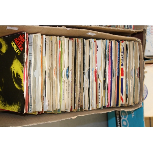 1174 - Five boxes of 45rpm singles with many unusual and rarely seen titles.