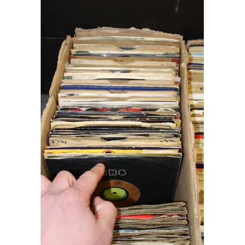 1174 - Five boxes of 45rpm singles with many unusual and rarely seen titles.