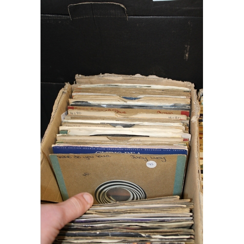 1174 - Five boxes of 45rpm singles with many unusual and rarely seen titles.