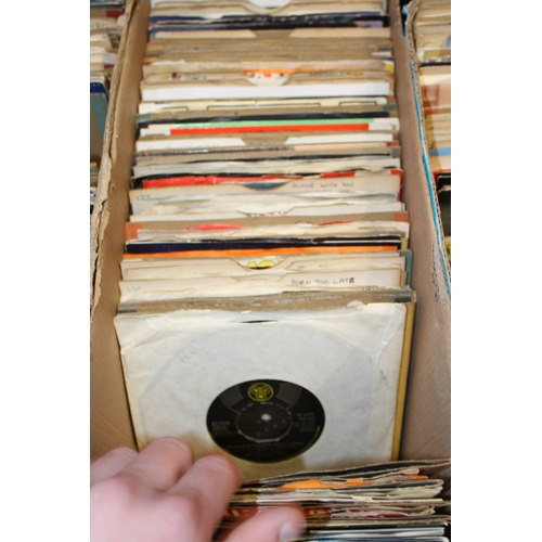 1174 - Five boxes of 45rpm singles with many unusual and rarely seen titles.