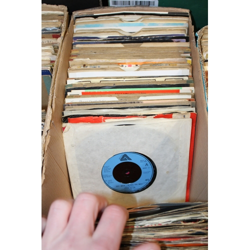 1174 - Five boxes of 45rpm singles with many unusual and rarely seen titles.