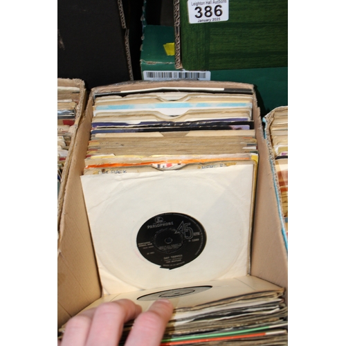 1174 - Five boxes of 45rpm singles with many unusual and rarely seen titles.