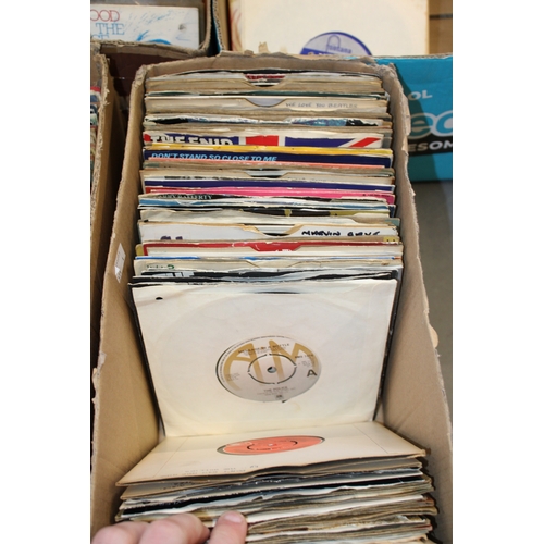 1174 - Five boxes of 45rpm singles with many unusual and rarely seen titles.