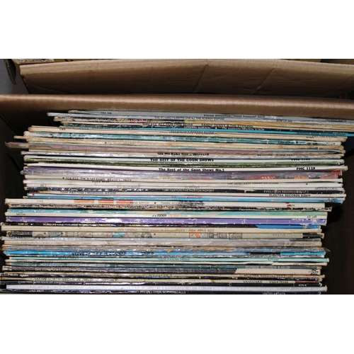 1175 - Three boxes and one case of LP's.  Artists include The Who, Jack Bruce, Tom Paxton, Chuck Berry and ... 