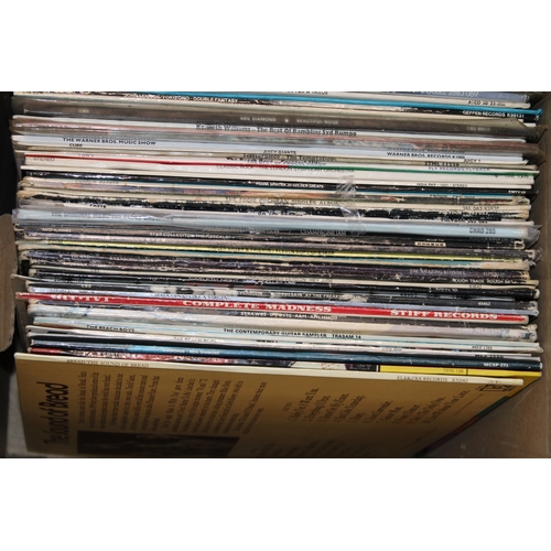 1175 - Three boxes and one case of LP's.  Artists include The Who, Jack Bruce, Tom Paxton, Chuck Berry and ... 