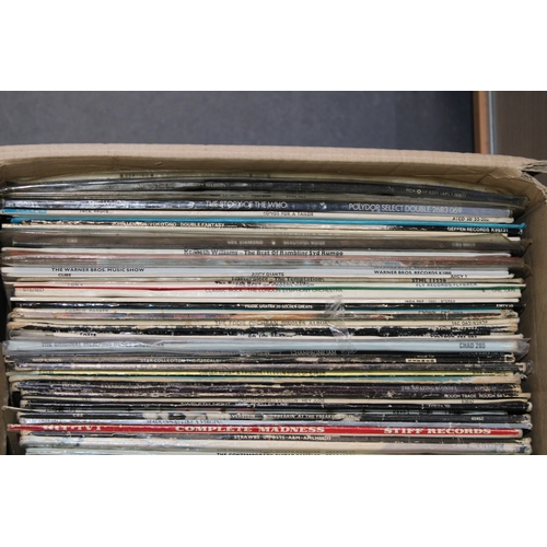 1175 - Three boxes and one case of LP's.  Artists include The Who, Jack Bruce, Tom Paxton, Chuck Berry and ... 