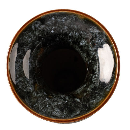 196 - A pair of large Doulton Lambeth baluster vases, by Hannah Barlow, circa 1909, sgrafitto with deers a... 