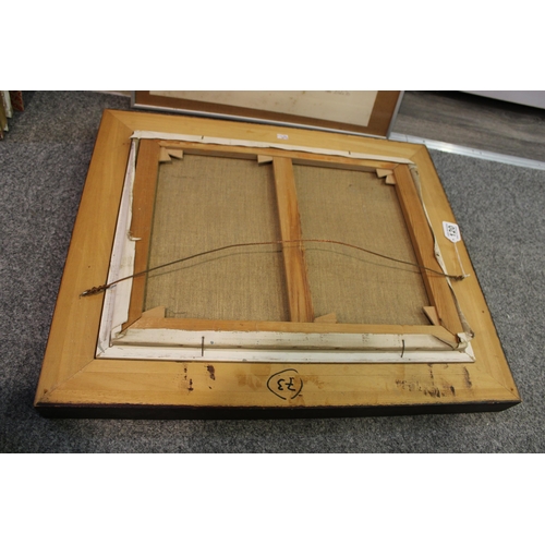 82 - Paul Permeke (1918-1990), oil on canvas, landscape with houses in foreground, signed, together with ... 