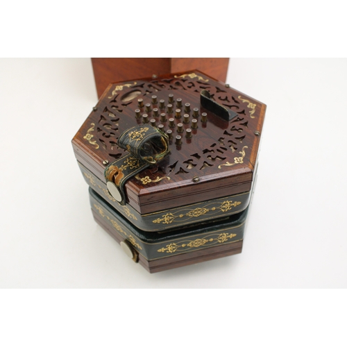 67 - C WHEATSTONE & CO. 48 button, late 19th No. 6720, manufacturers label to 'Her Majesty' century forty... 