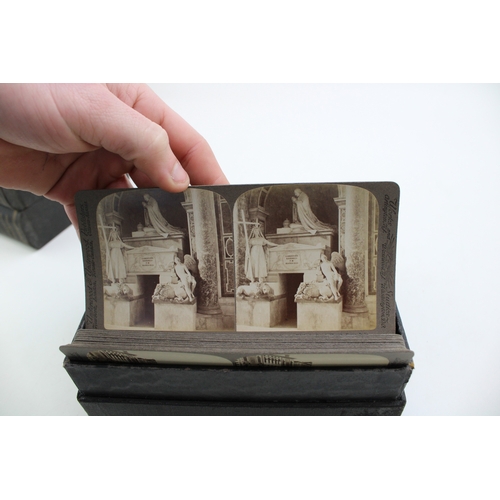 71 - A collection of early c20th Stereoscope Photographs by Underwood & Underwood To Include Italy (three... 