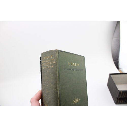 71 - A collection of early c20th Stereoscope Photographs by Underwood & Underwood To Include Italy (three... 