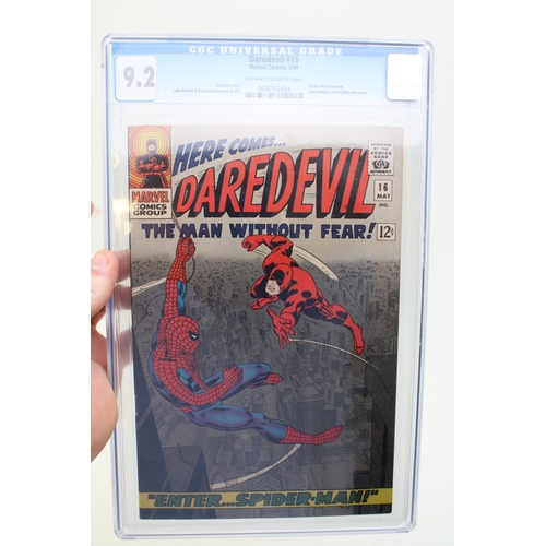 75 - Graded Daredevil #16 Comic Book (Marvel, May 1966) Featuring work by artist John Romita, 'Spiderman ... 