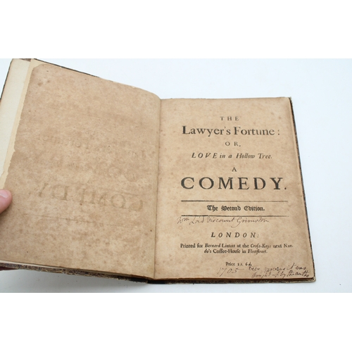 76 - The Lawyers Fortune by Viscount Grimston 2nd Edition 1705 annotated in ink, printed for Bernard Lino... 