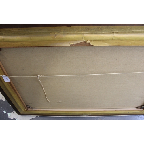 84 - P.C. Steenhouwer / Peter Cornelius Steenhouwer (1896-1972), oil on canvas of a frozen Dutch canal sc... 