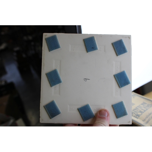 6 - A boxed Minton Hollins 10 tile Bird of Paradise panel ,tube-lined and hand decorated. A unique examp... 