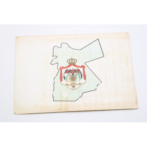 135 - Amateur Radio Station JYI of radio ham interest, Contact Card confirming contact with King Hussein o... 