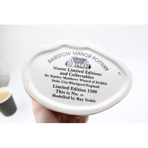 151 - Bairstow Manor Pottery character jug 'Sir Stanley Matthews', limited edition, designed by Ray Noble.