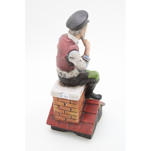 162 - Lefton 'Fiddler on the Roof' porcelain music box, 25cm tall.