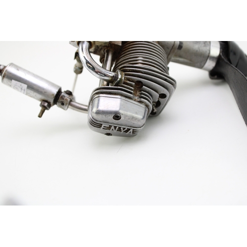 167 - Enya 60-4c Fourstroke enginne for model aircraft, together with one other, 23cm wide, 13cm tall, (2)... 