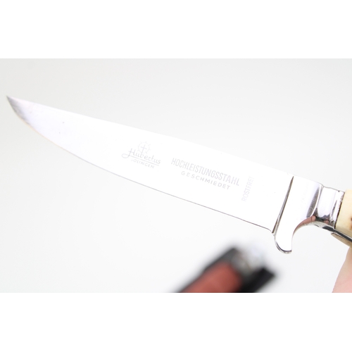 168 - A Leatherman 'Sidekick' multitool together with a Whitby & Co R.C.C hunting knife in sheath with sha... 