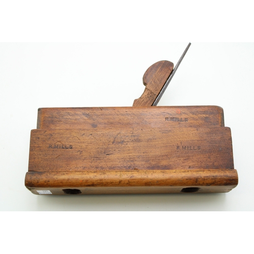 17 - Mathieson & Son, Glasgow bottom drawer plane, 19cm wide, 17cm tall.