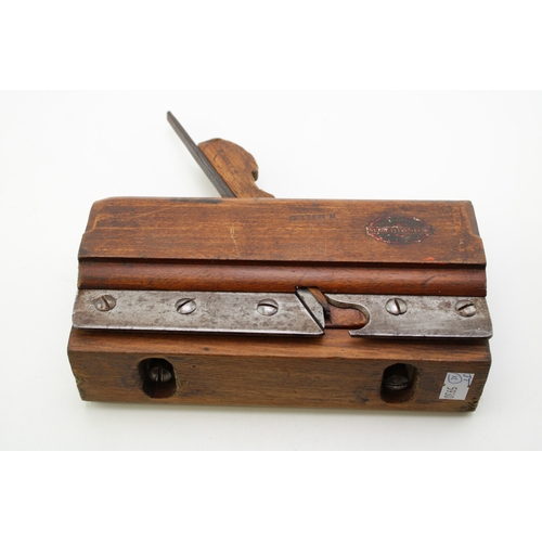 17 - Mathieson & Son, Glasgow bottom drawer plane, 19cm wide, 17cm tall.