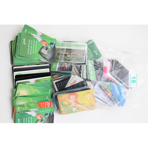 18 - A collection of over 240 1990s BT phone cards including advertising cards for 101 dalmations, fifth ... 