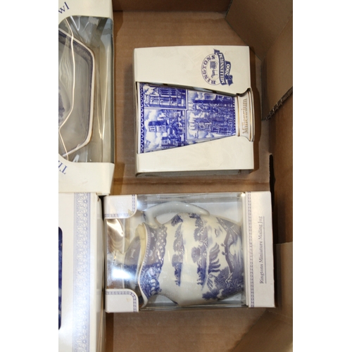 27 - A collection of boxed Ringtons Ceramics to include Maling Bowl, Miniature Maling Jug and other simil... 