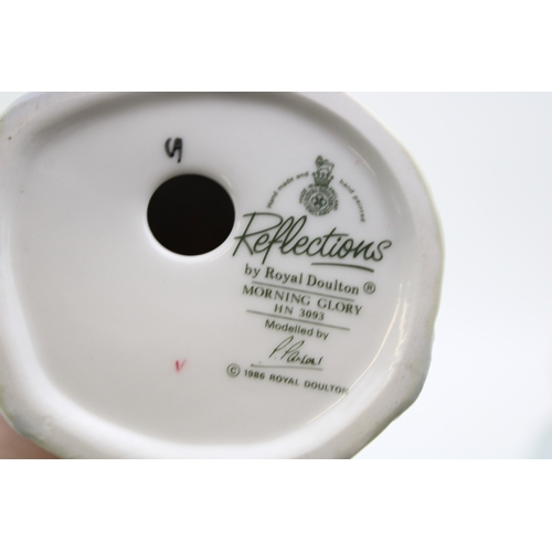 28 - Royal Doulton Reflections figures, 'Shepherdess' HN 2990 together with 'Morning Glory' HN 3093, 32cm... 