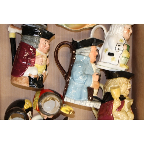 32 - A collection of Royal Doulton items to include Series Ware bowls, character jugs 