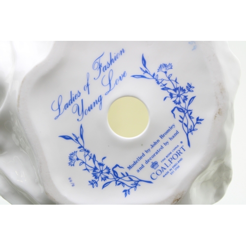 46 - Two Coalport ceramic figures Ladies of Fashion Donna & young love