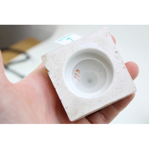 7 - Royal Worcester two handled pedestal vase decorated with floral sprays and gilt highlights, together... 