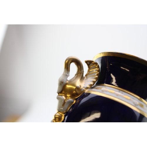 8 - A collection of early ceramics to include Coalport two handled landscape vase, Collingwood Bros pair... 