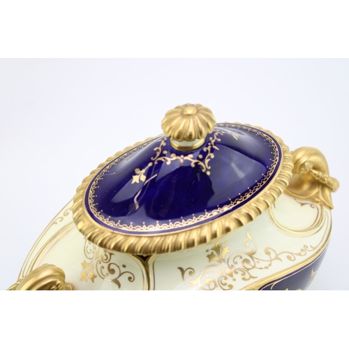 8 - A collection of early ceramics to include Coalport two handled landscape vase, Collingwood Bros pair... 