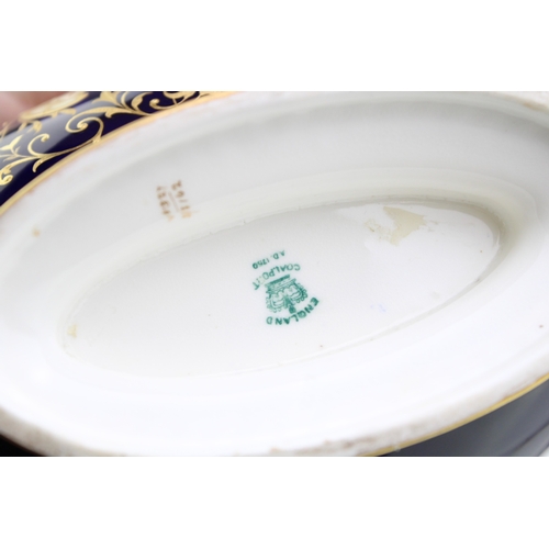 8 - A collection of early ceramics to include Coalport two handled landscape vase, Collingwood Bros pair... 