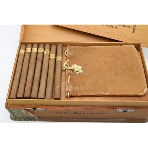 295 - A vintage Flor de Tabacos de Partagas Habana Super Cabinet Selection box No. 1 for 100 cuban cigars ... 