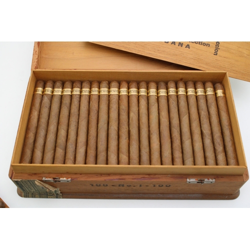 295 - A vintage Flor de Tabacos de Partagas Habana Super Cabinet Selection box No. 1 for 100 cuban cigars ... 
