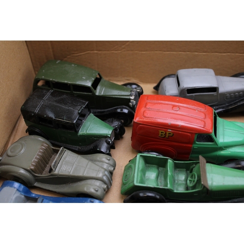 61 - A collection of vintage Dinky Toys to include Dinky 470 Austin 