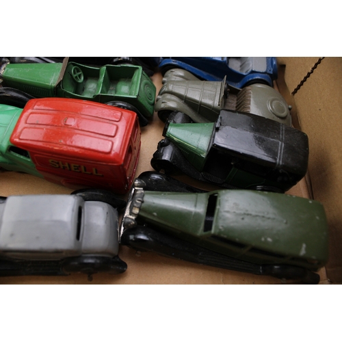 61 - A collection of vintage Dinky Toys to include Dinky 470 Austin 