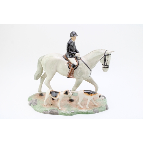 Beswick hunting tableau 'The Hunt', limited edition of 500, this being 64, 34cm wide (missing reins and 1 tail damaged).