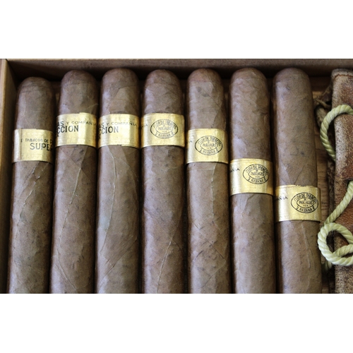 295 - A vintage Flor de Tabacos de Partagas Habana Super Cabinet Selection box No. 1 for 100 cuban cigars ... 