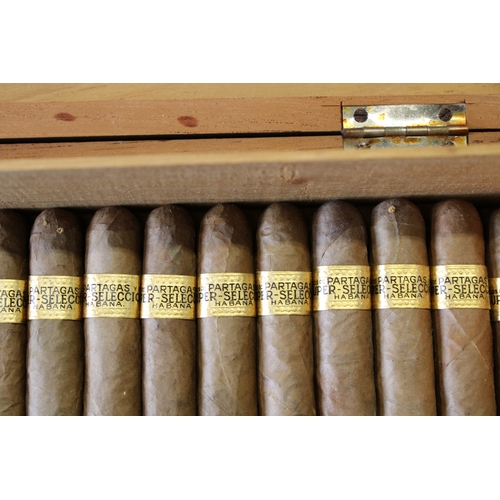 295 - A vintage Flor de Tabacos de Partagas Habana Super Cabinet Selection box No. 1 for 100 cuban cigars ... 