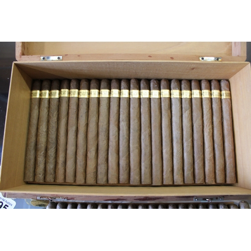 295 - A vintage Flor de Tabacos de Partagas Habana Super Cabinet Selection box No. 1 for 100 cuban cigars ... 